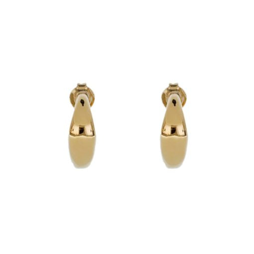 22k Gold Hoop Earrings – Gold Filled, Tube Hoop- Waterproof