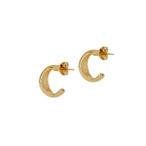 22k Gold Hoop Earrings – Gold Filled, Tube Hoop- Waterproof