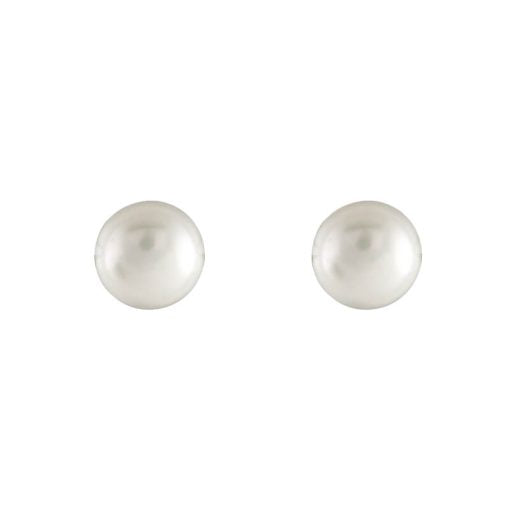 Classic Water Fresh Pearl Earrings – 22k Gold Plated-Waterproof