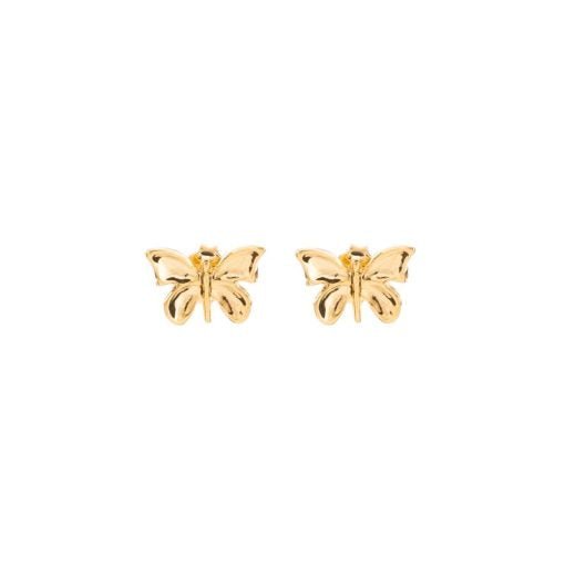22k Gold Plated Butterfly Earrings-Waterproof