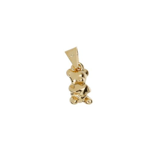 Bear with Heart Necklace| 22k Gold Plated