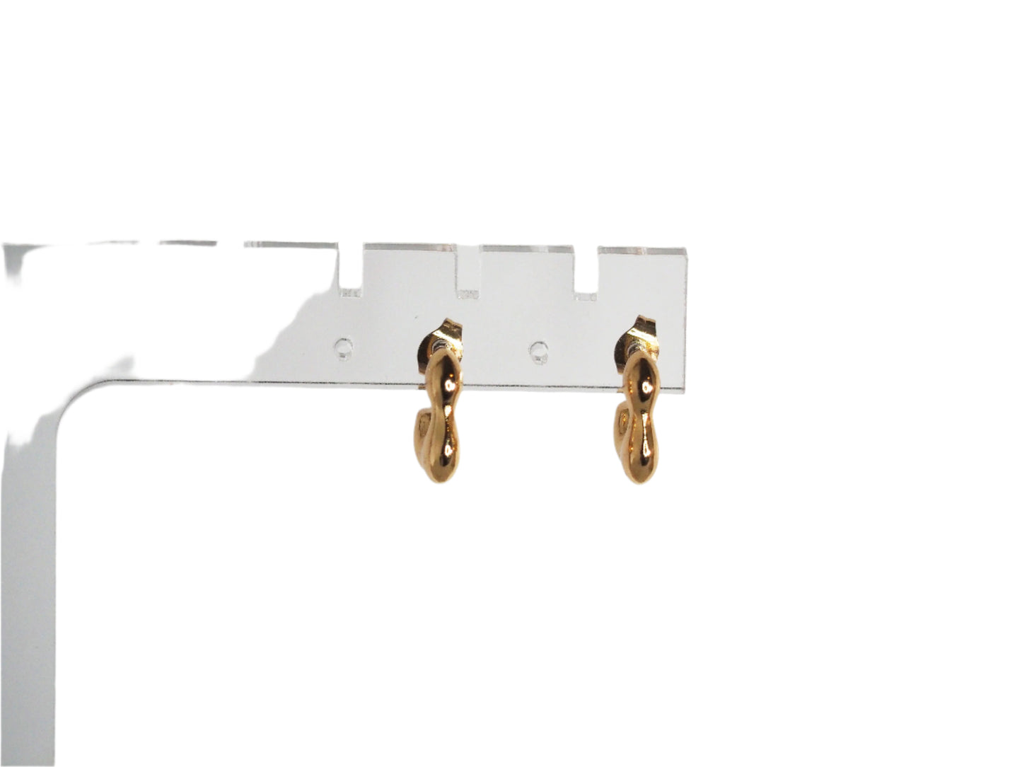 Elegant Hoops Bones Earrings - Gold Plated 18k