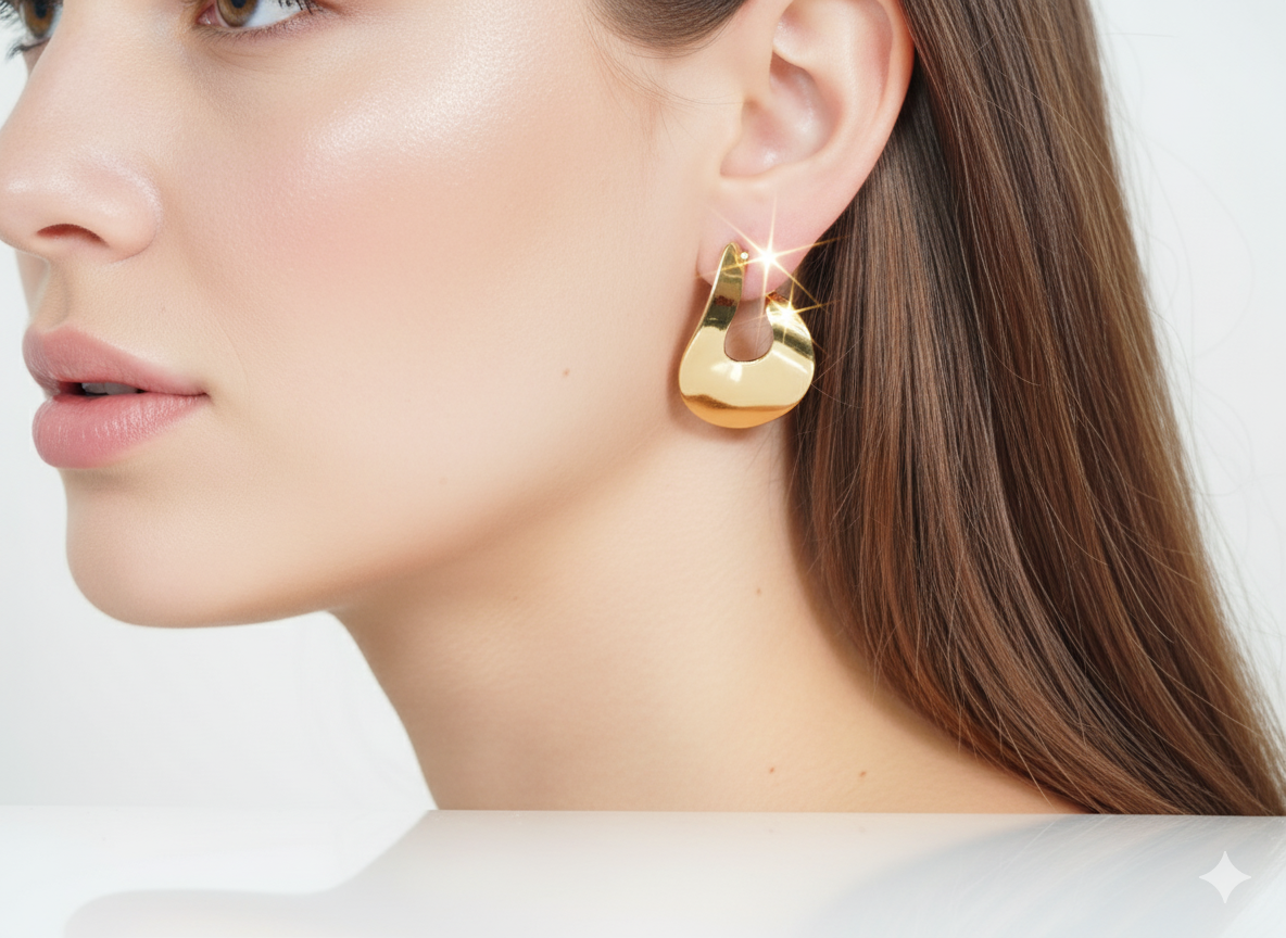 Modern Hoops - Gold Plated 18k
