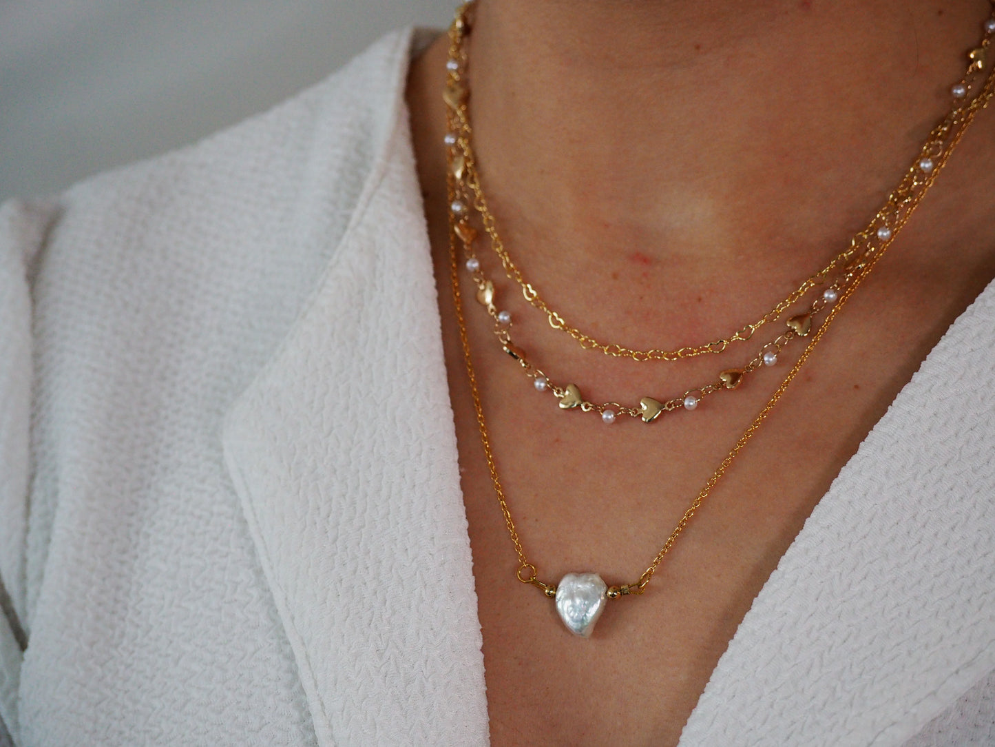 Mini Heart Shape Necklace – 18k Gold Plated