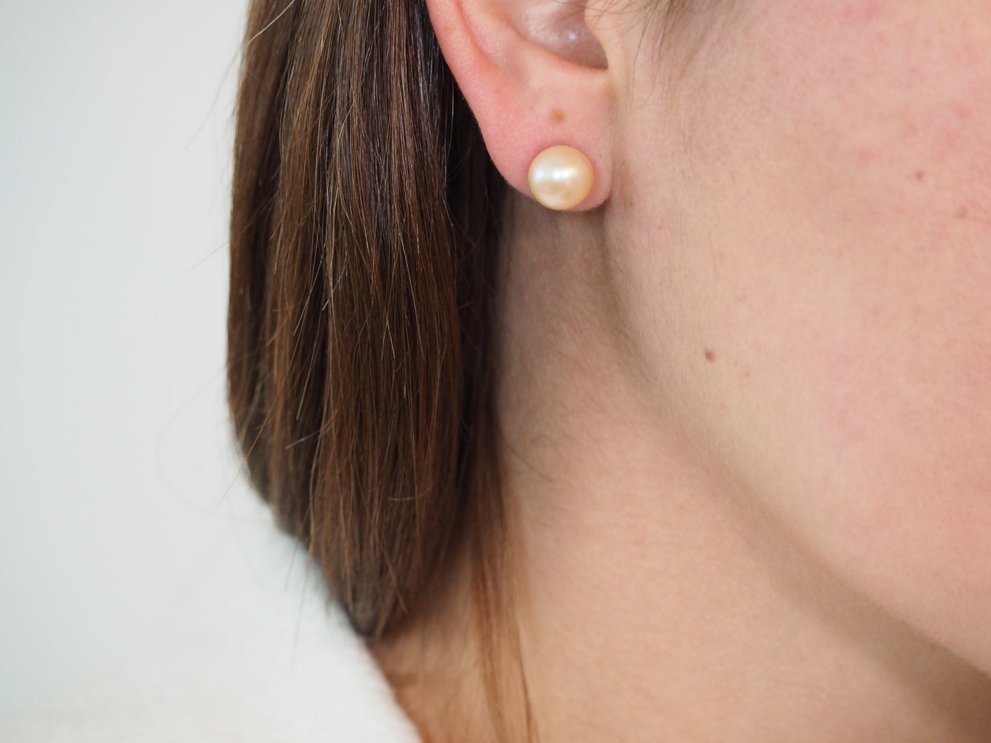 Pink Freshwater Pearl Earrings – Sterling Silver 925