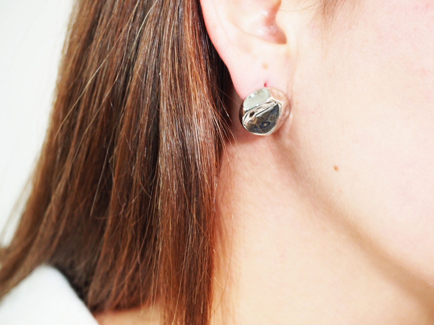 Coin Earrings Silver Plated Vintage