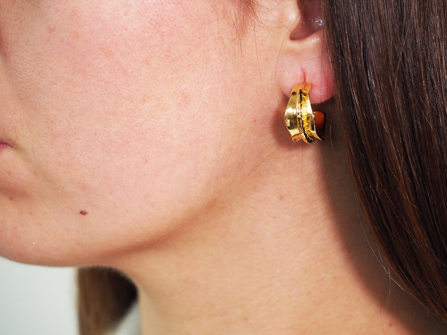Hoops Chunky Classic Earrings - Gold Plated 18k