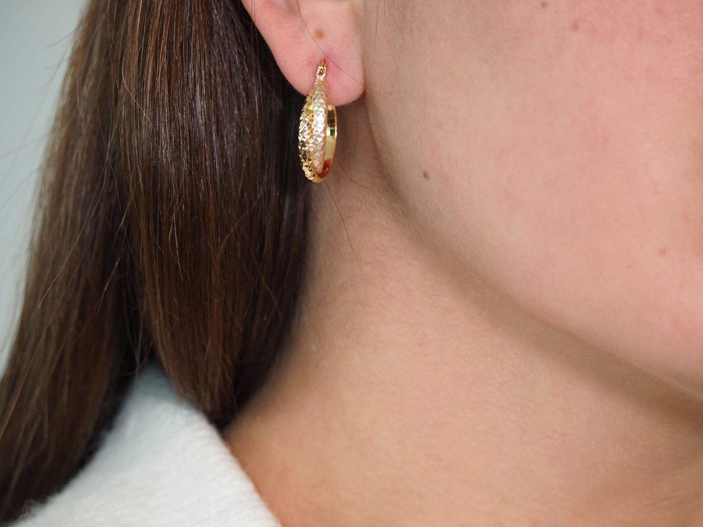 Vintage Gold & Silver Huggies | 18k Gold Plated