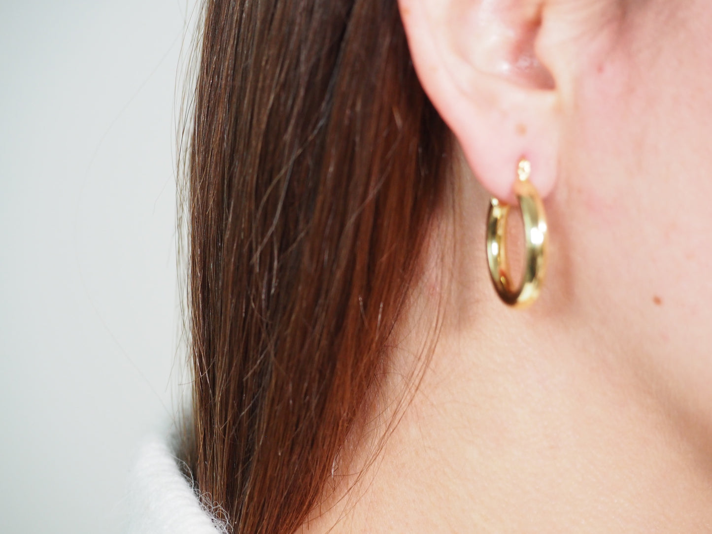 18k Gold Plated Classic Super Light Hoops