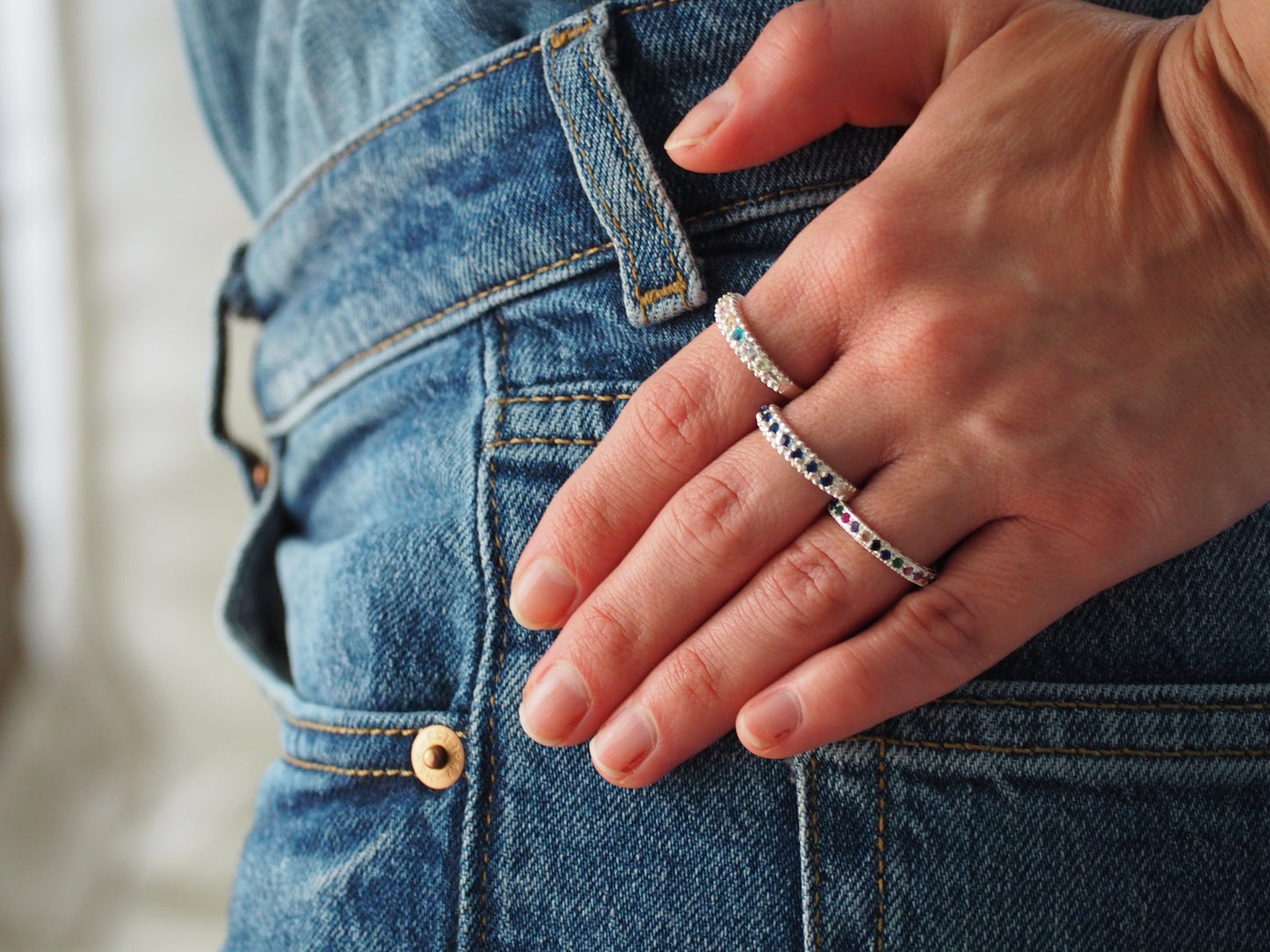 Blue Churumbela Ring Sterling Silver 925