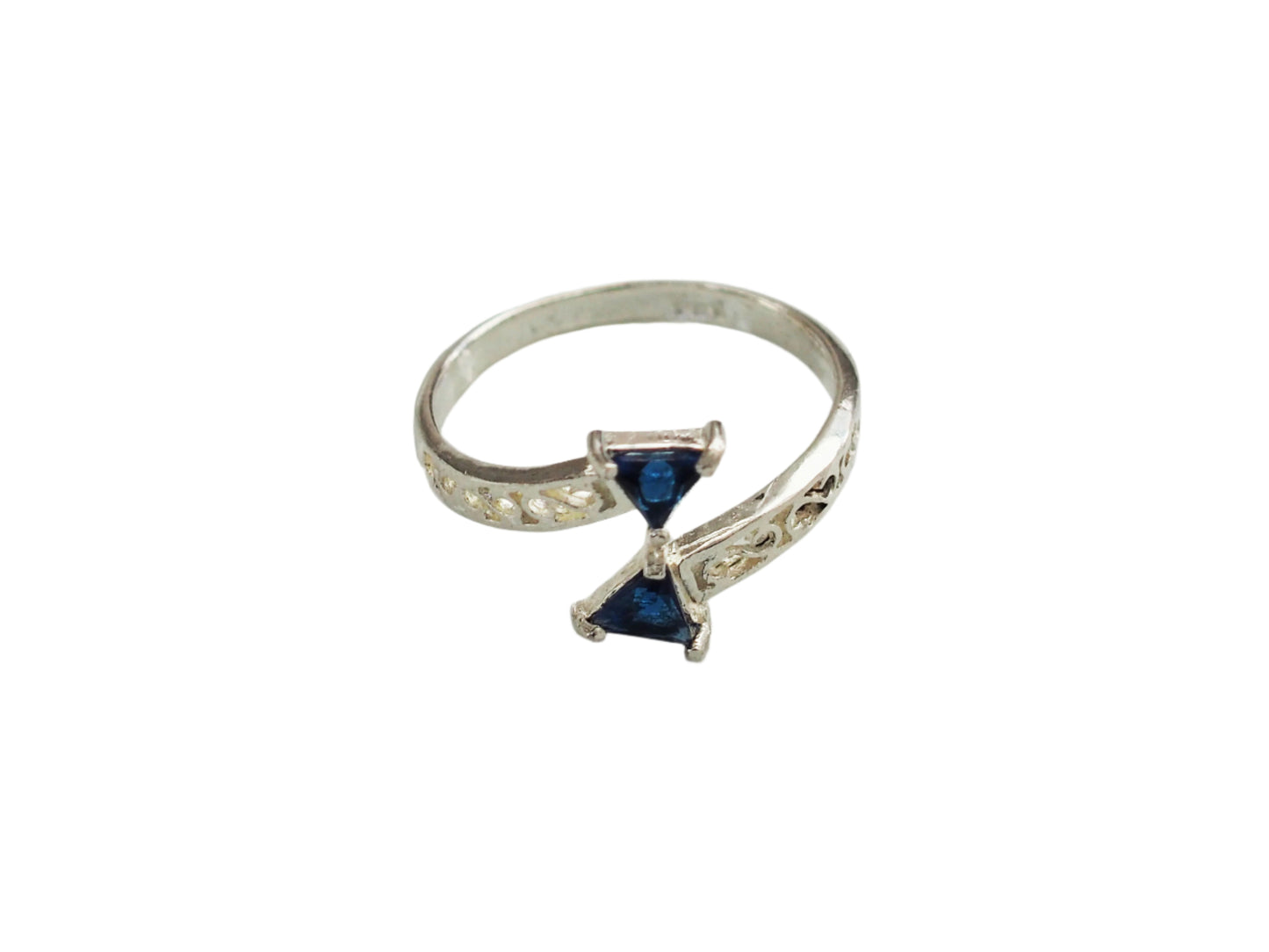 Blue Zircon Boho Sterling Silver 925