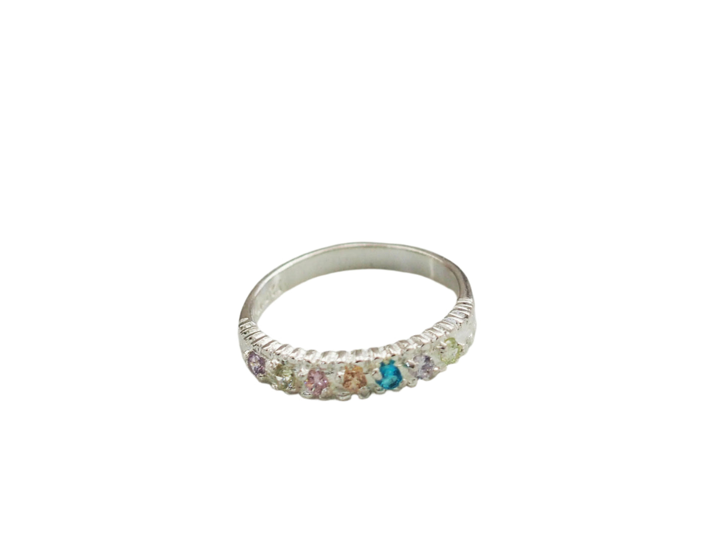 Soft Multi Colors Ring Sterling Silver 925