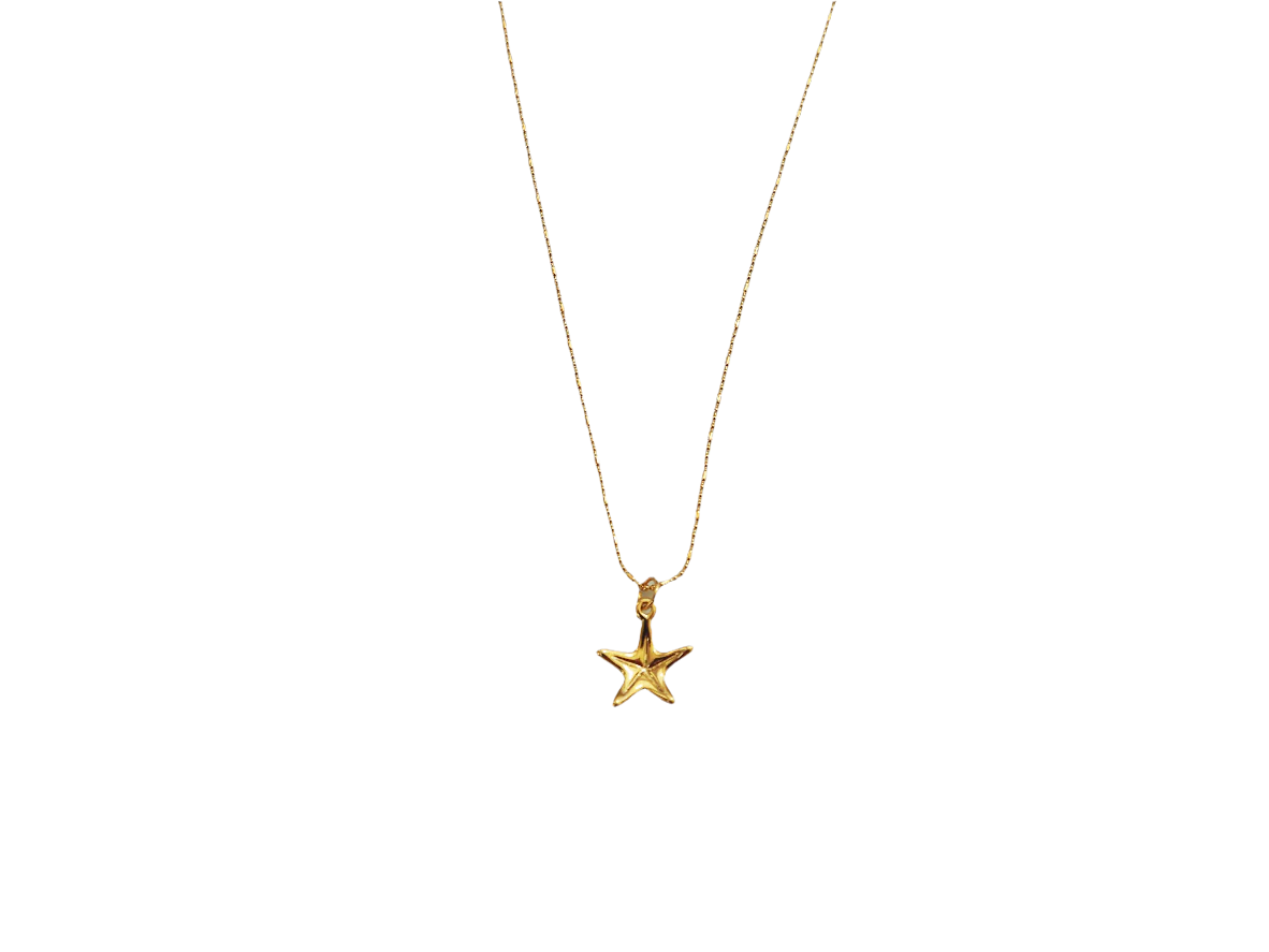 Starfish Necklace with Gold plated 22k