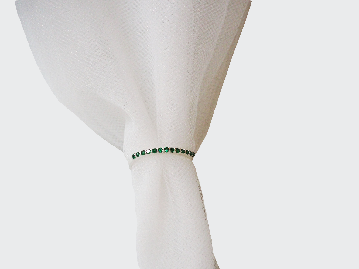 Green Churumbela Ring Sterling Silver 925