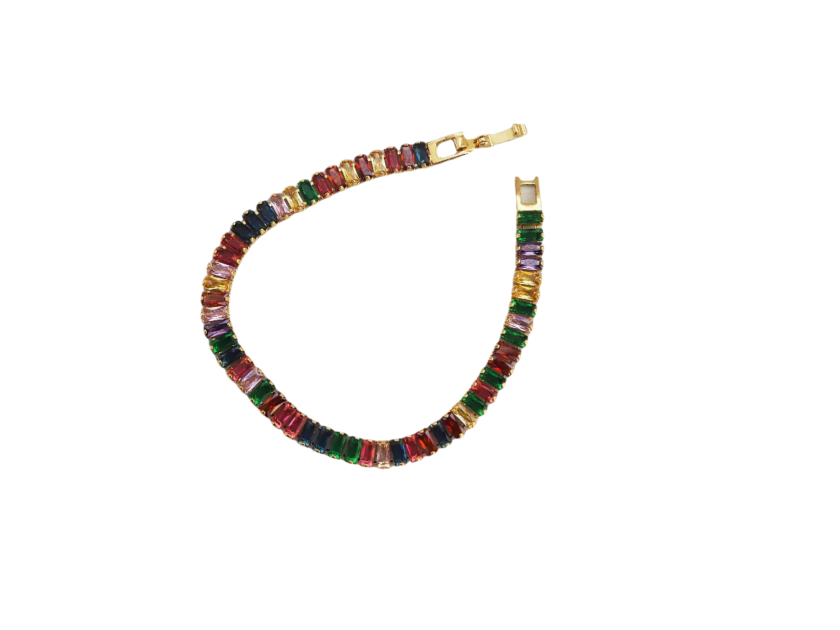 18K Gold-Plated Rainbow Bracelet