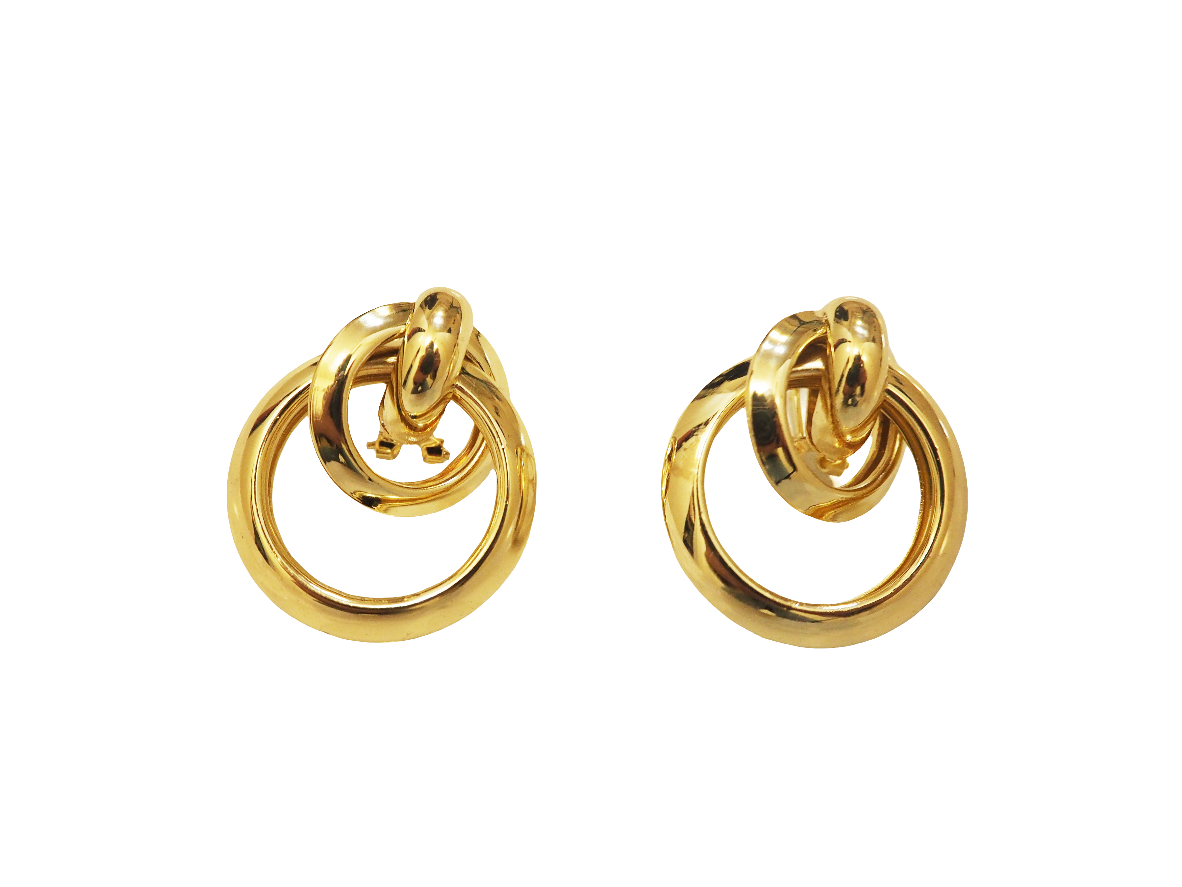 Vintage Triple Rings Earrings