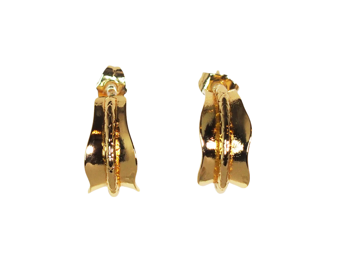 Hoops Chunky Classic Earrings - Gold Plated 18k
