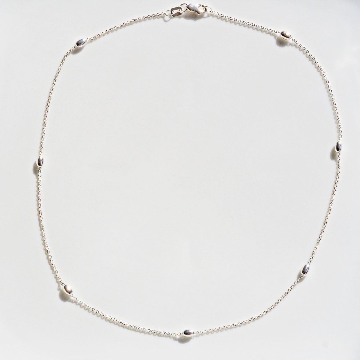 Bobble Chain Necklace in Sterling Silver 925