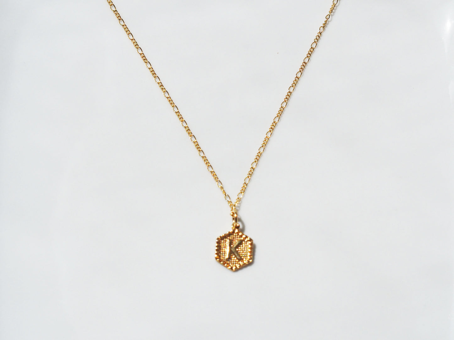 Gold Plated Initials Necklace – 18k Gold Plated