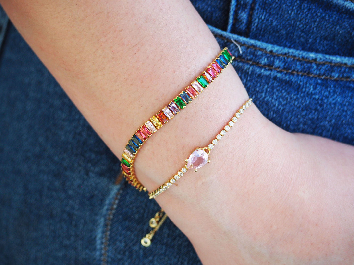 18K Gold-Plated Rainbow Bracelet