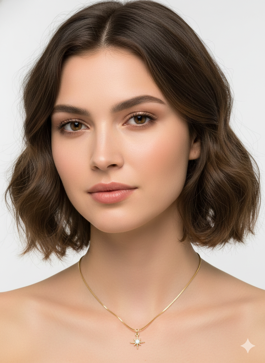 Mini Star Zirconia Necklace – 18K Gold Plated