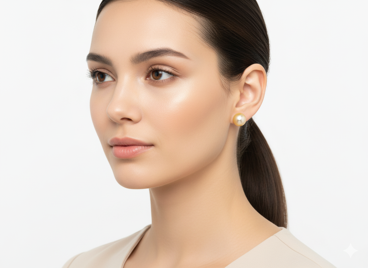Pink Freshwater Pearl Earrings – Sterling Silver 925