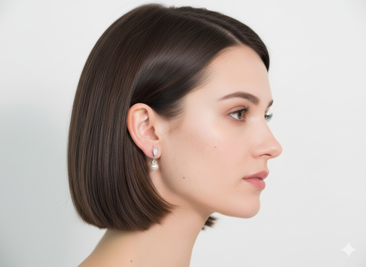 Pearl & Zircon Earrings in Sterling Silver 925