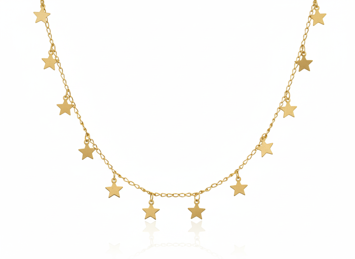 18K Gold-Plated Star Necklace