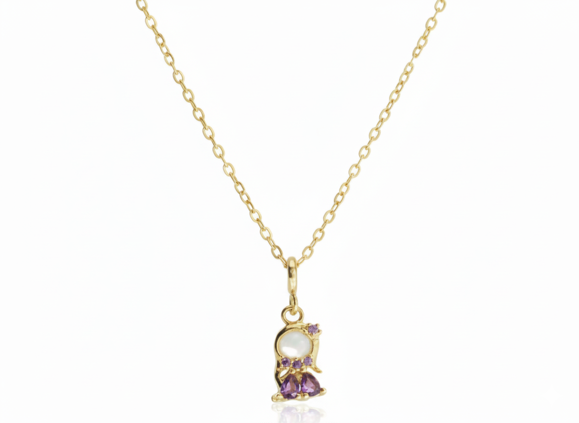 Rapunzel Pendant Necklace – 18K Gold Plated