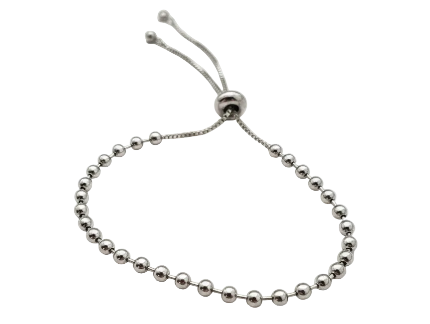 Bubble Bracelet in Silver Plated- adjustable