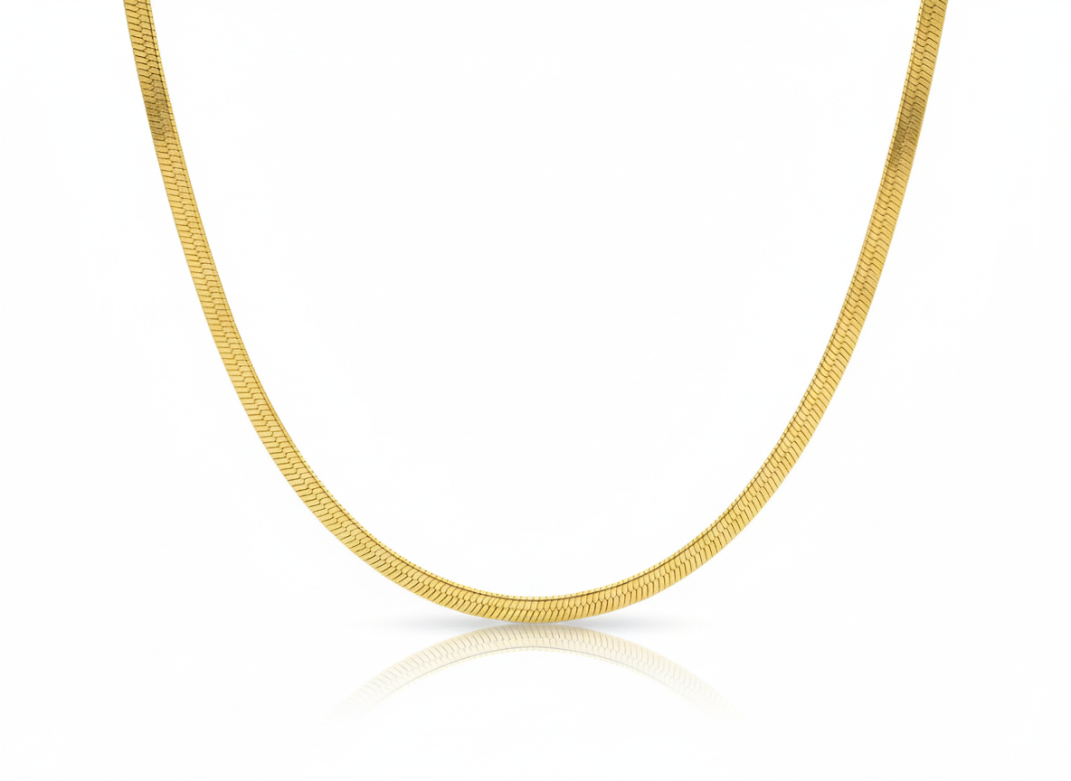 18K Gold Plated Braided Snake Chain Necklace