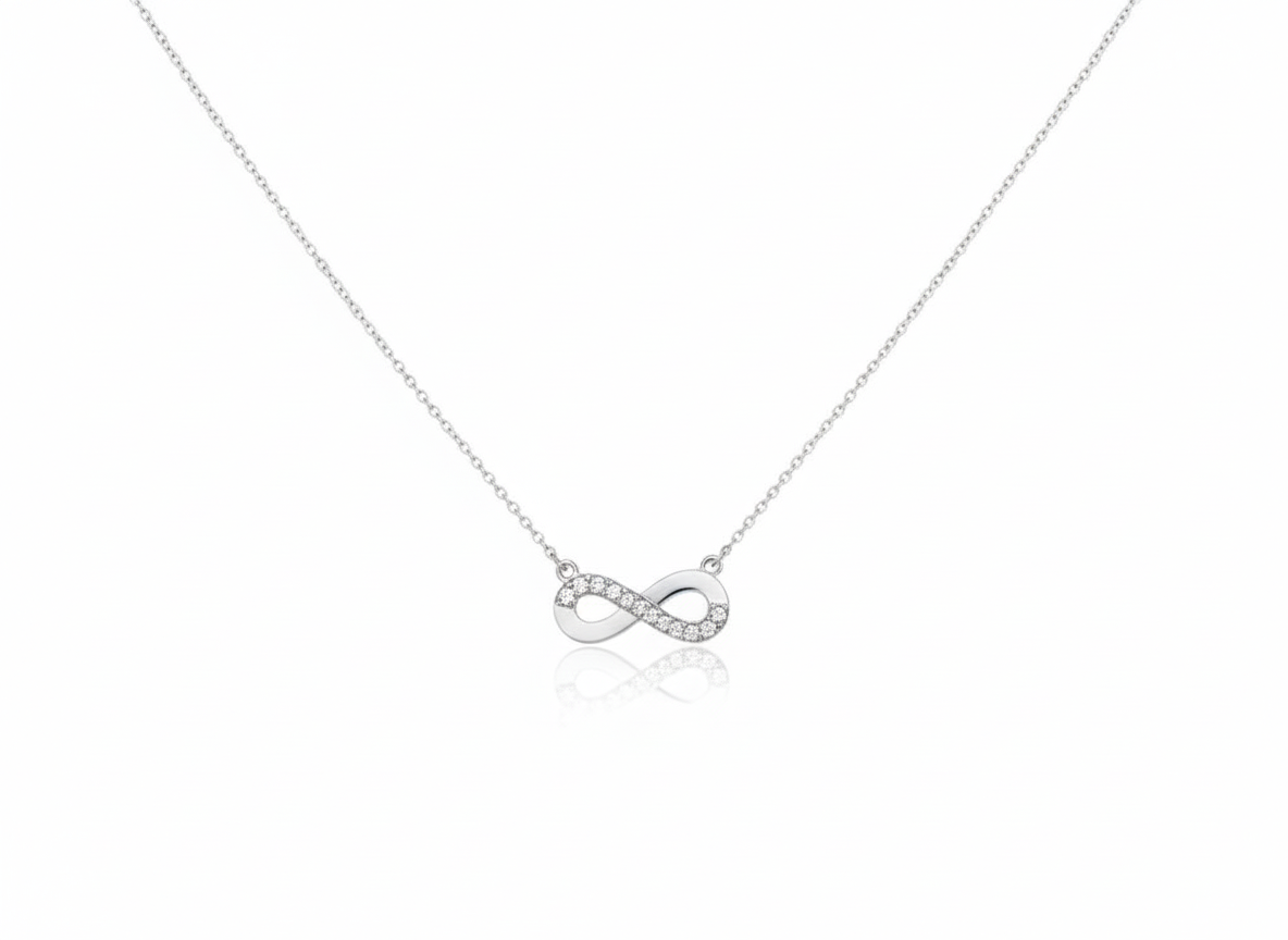 Infinite Necklace in Sterling Silver 925