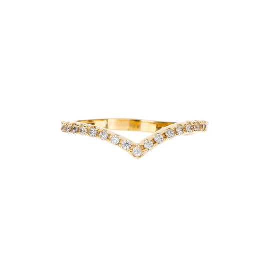 Princess Zirconia Ring – 22K Gold Plated