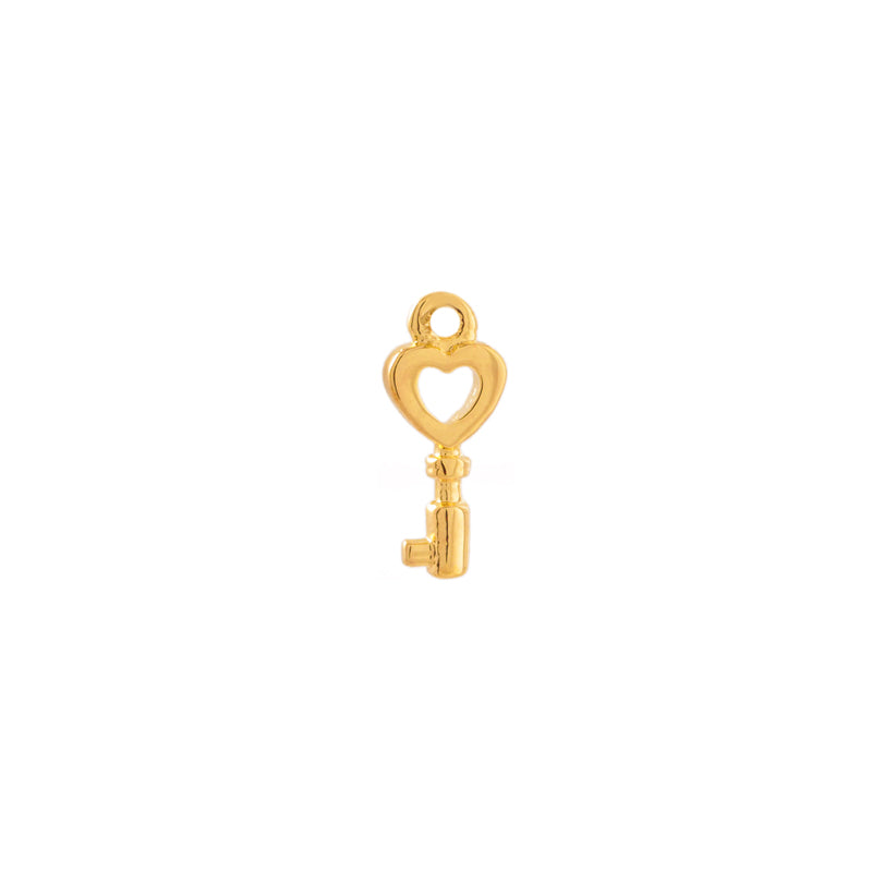 Key-Heart Necklace Gold Plated 22k