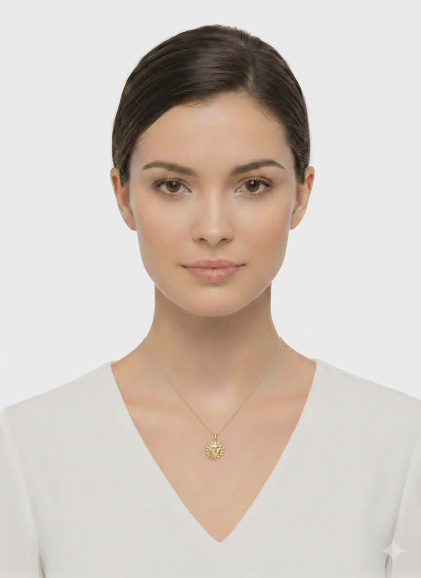 Moon & sun Necklace – 18k Gold Plated