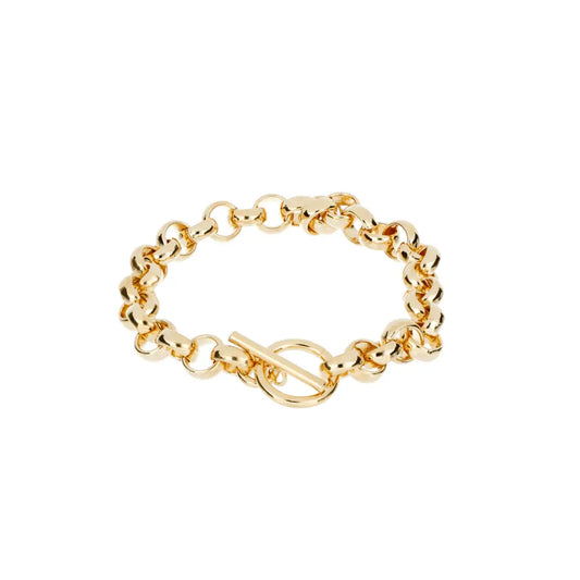 Circle Chain Bracelet – 22k Gold Plated