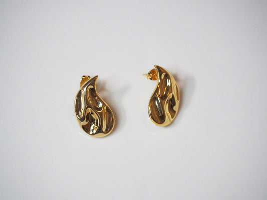 Drops Vintage Earrings Gold Plated 18k