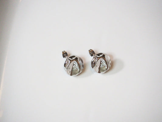 Coin Earrings Silver Plated