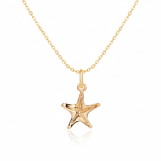 Starfish Necklace with Gold plated 22k