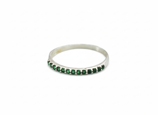 Green Churumbela Ring Sterling Silver 925
