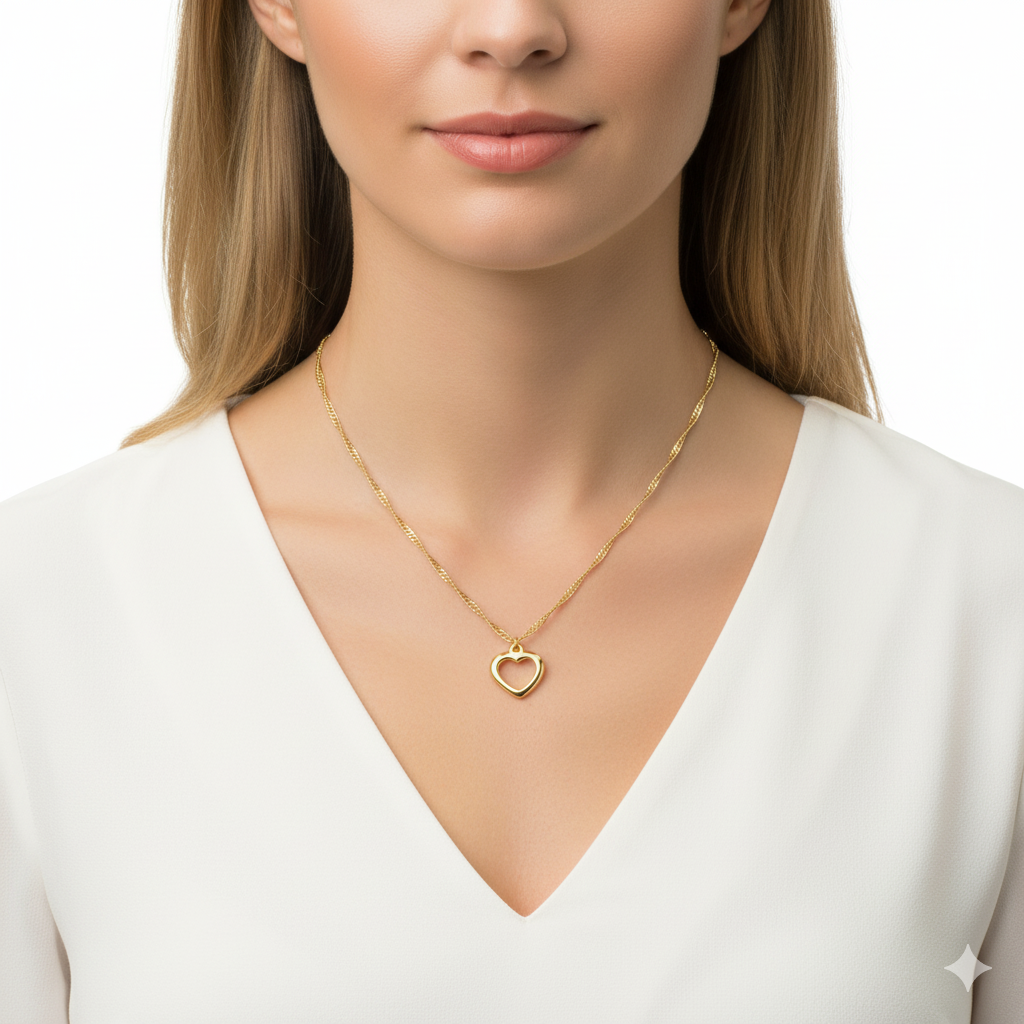 Necklace Love  – 22K Gold Plated