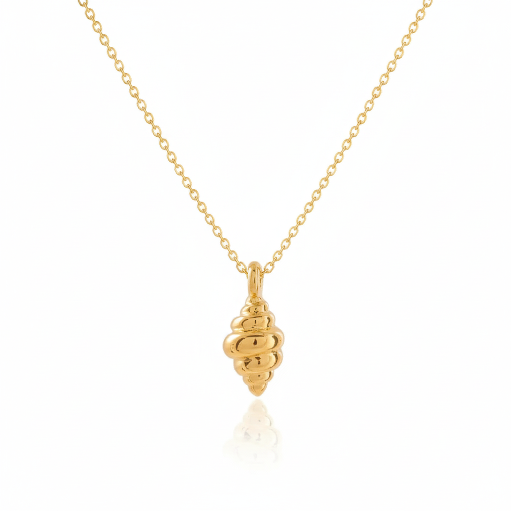 Necklace mini caracol -Gold plated 22k