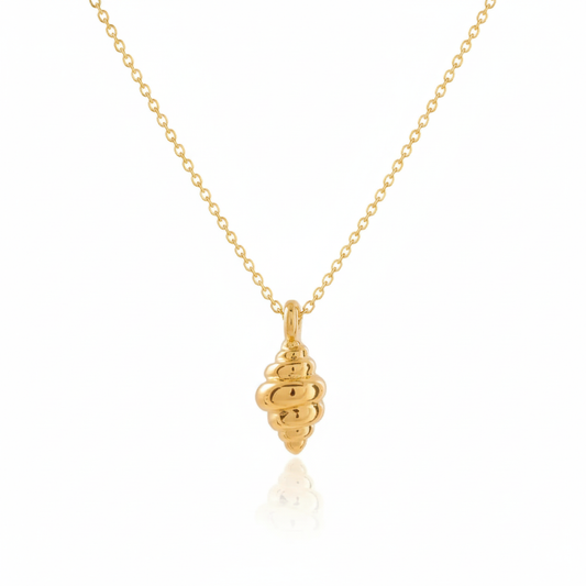 Necklace mini caracol -Gold plated 22k