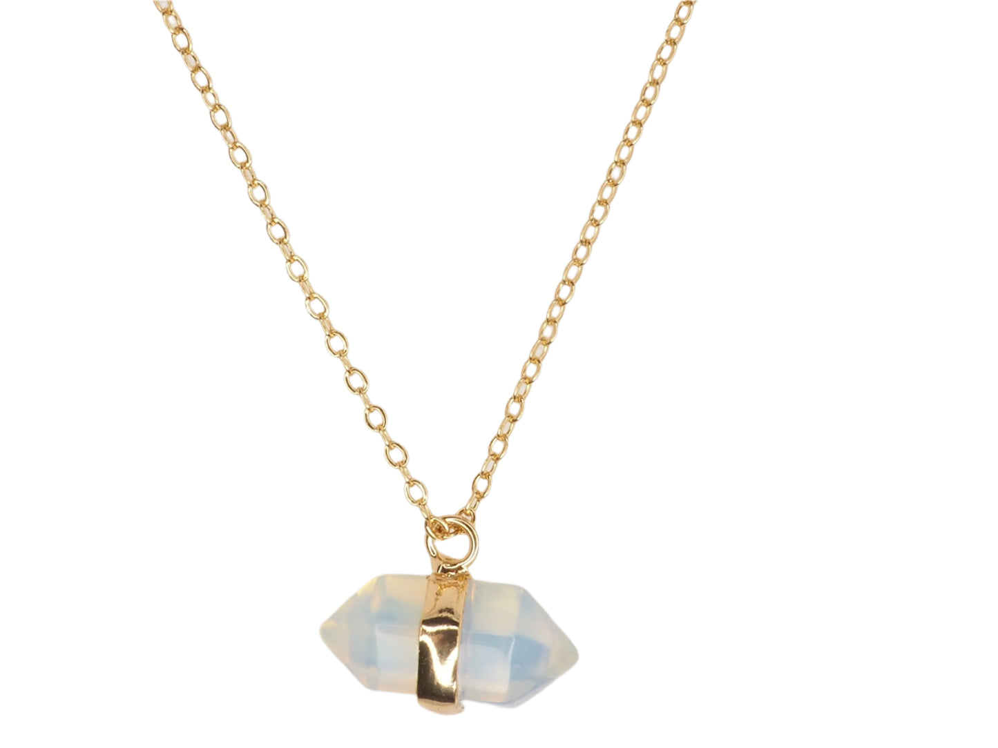 Fantasy Quartz Necklace-Gold Plated 18k