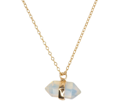 Fantasy Quartz Necklace-Gold Plated 18k
