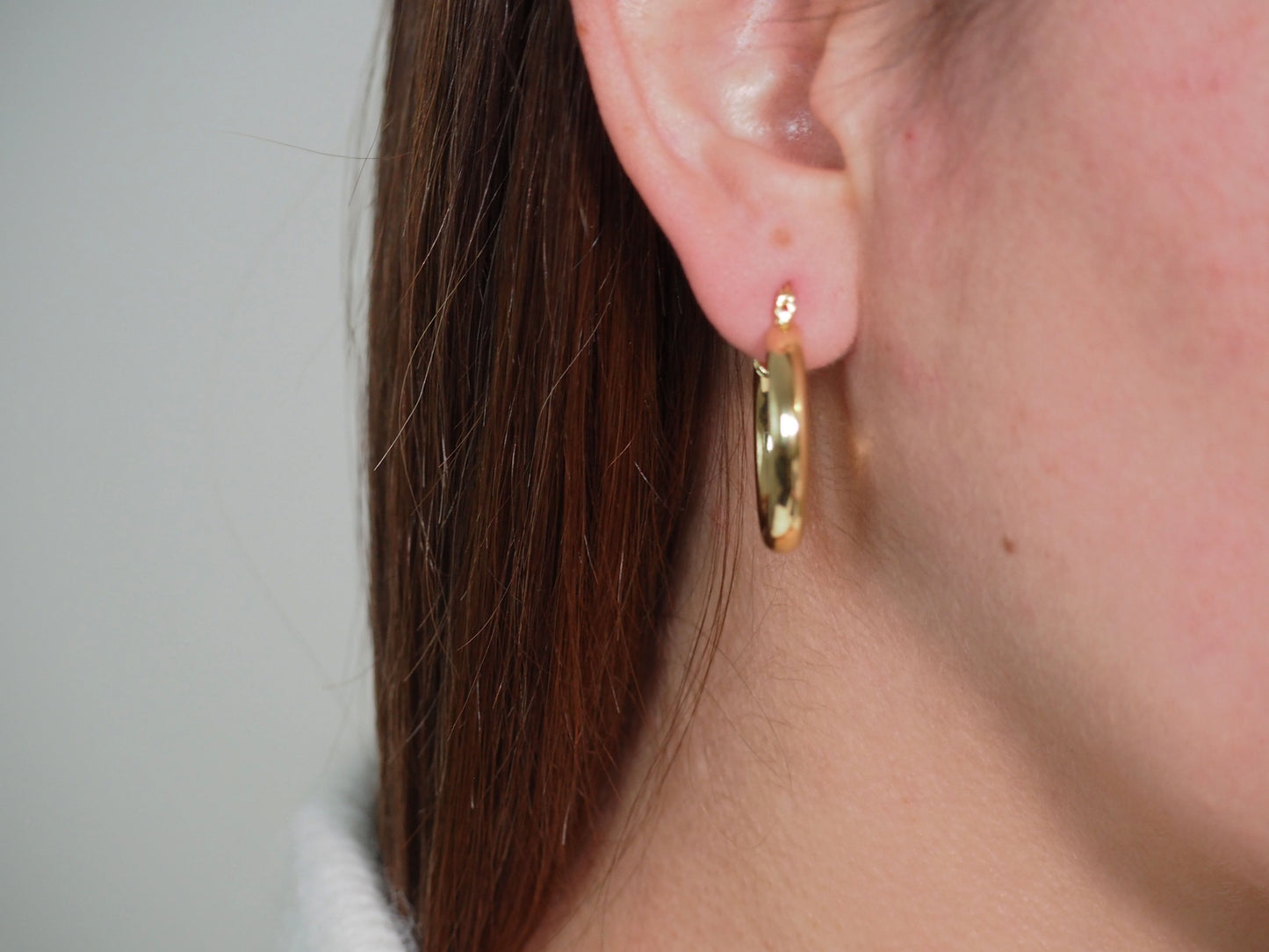 18k Gold Plated Classic Super Light Hoops