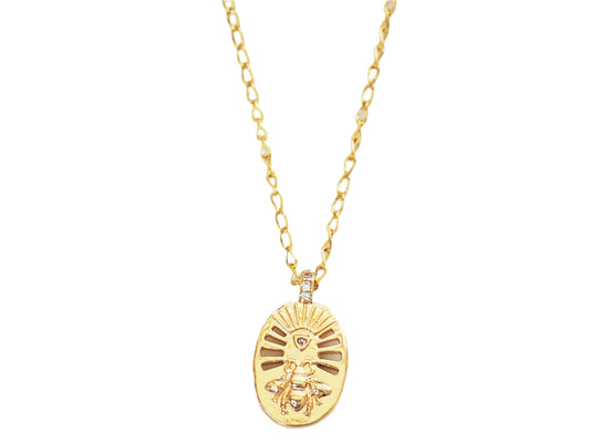 Queen Bee Necklace – Gold Plated 18K