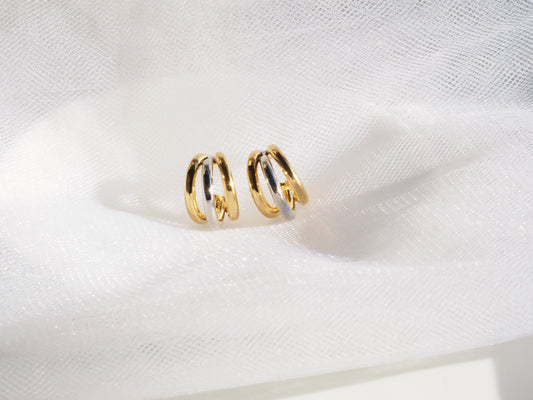 Triple Ring Earrings