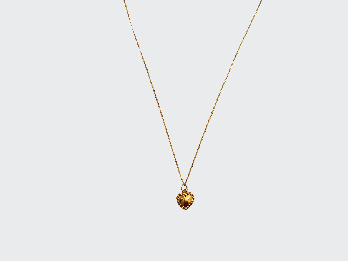 22k Gold Plated Mini Heart Necklace