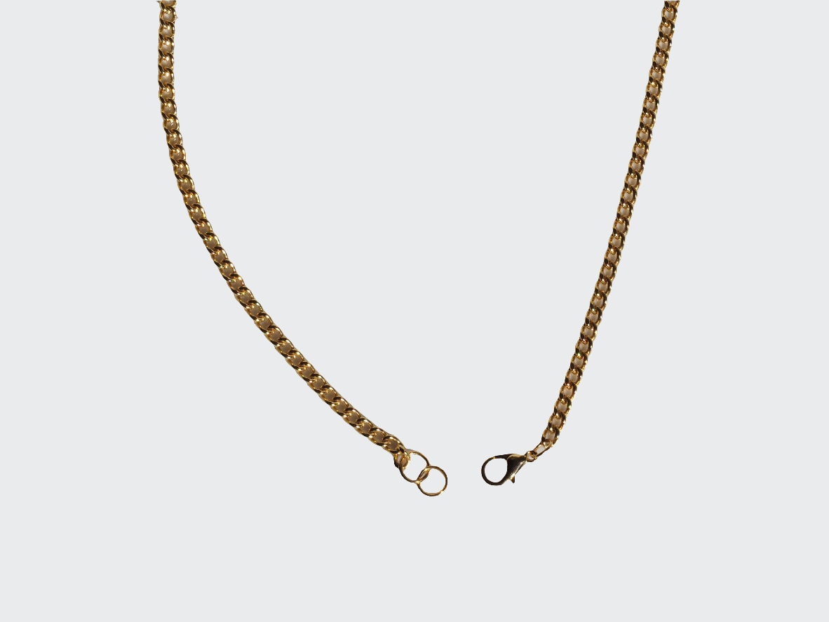 Triple Star Necklace Gold Plated 18k with Zirconia